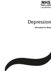 NHS Lanarkshire Booklets - Depression