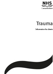 NHS Lanarkshire Booklets - Trauma